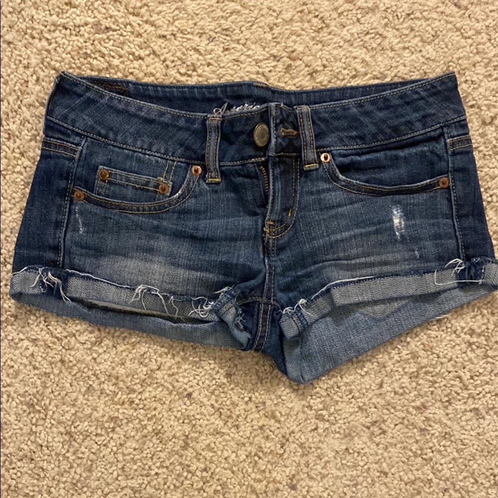 Blue Denim American Eagle Shorts